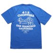 画像2: 415 CLOTHING INC　SKULL BRIDGE　S/S TEE　BLUE (2)