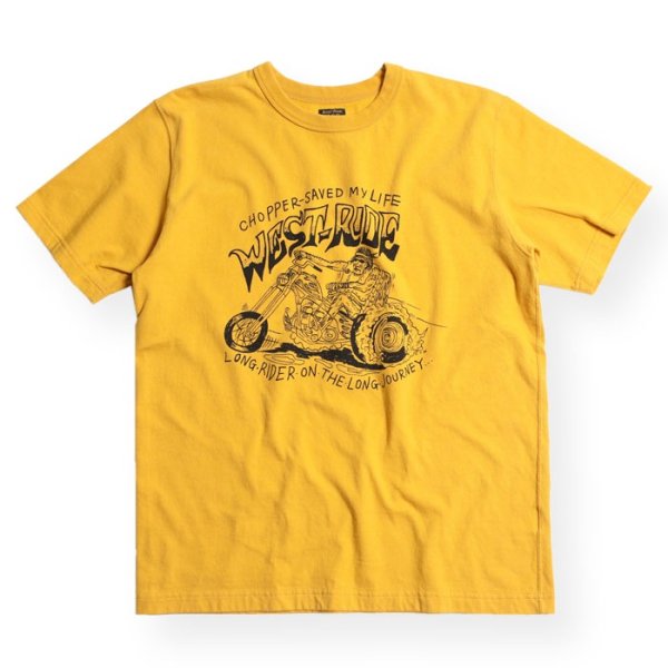 画像1: 【WEST RIDE/ウエストライド】PT.TEE.24-09　YELLOW (1)