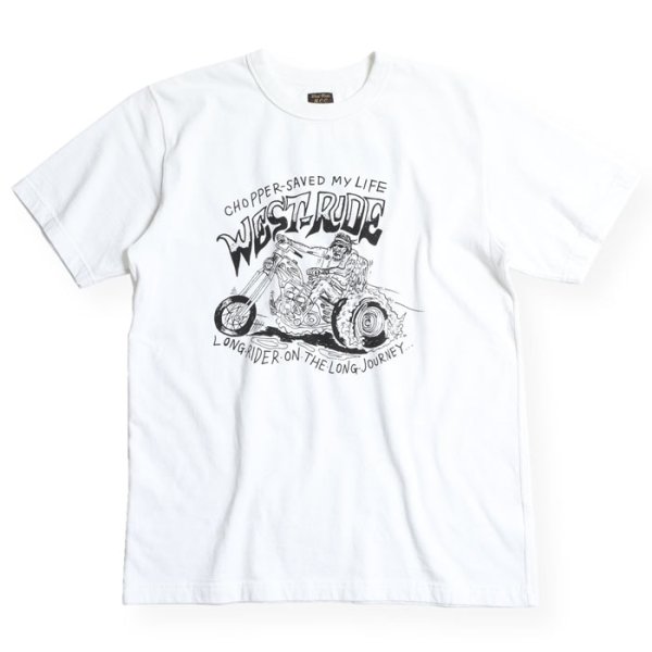 画像1: 【WEST RIDE/ウエストライド】PT.TEE.24-09　WHITE (1)