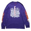 画像1: 415 CLOTHING INC　SKULL BRIDGE　L/S TEE　PURPLE (1)