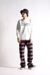 画像3: 【WESTRIDE/ウエストライド】BORDER LONG PANTS　BLACK/BELLFLOUR (3)