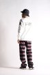 画像4: 【WESTRIDE/ウエストライド】BORDER LONG PANTS　BLACK/BELLFLOUR (4)