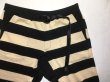 画像4: 【WESTRIDE/ウエストライド】BORDER SHORTS　BLACK/CREAM (4)