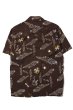 画像2: 【ViSE CLOTHING/バイスクロージング】WiLD DRAGON S/S Shirt　BROWN (2)