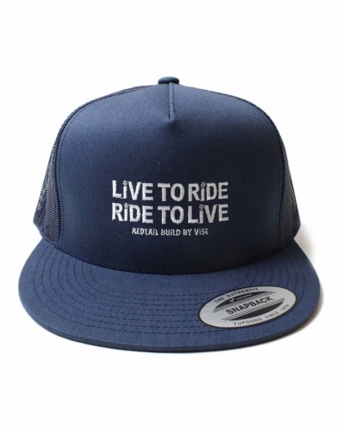 画像1: 【ViSE CLOTHING/バイスクロージング】LRRL Cotton Mesh Cap　NAVY (1)