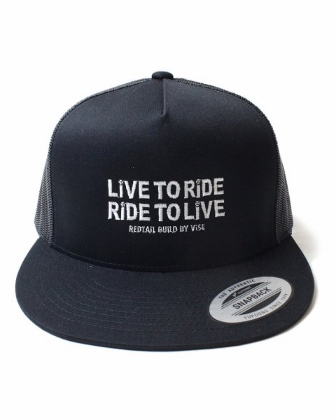 画像1: 【ViSE CLOTHING/バイスクロージング】LRRL Cotton Mesh Cap　BLACK (1)