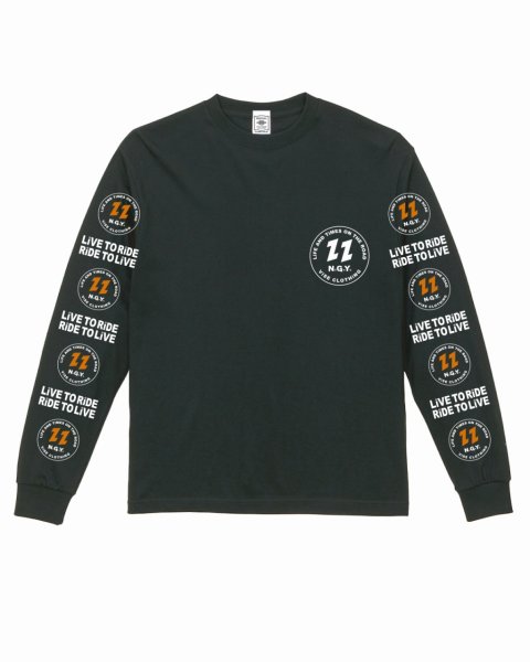 画像1: 【ViSE CLOTHING/バイスクロージング】V22-LRRL L/S T-Shirt　BLACK (1)