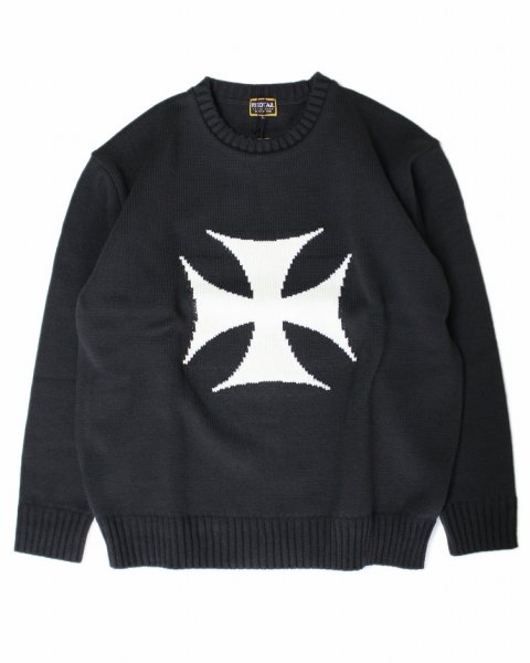 画像1: 【ViSE CLOTHING/バイスクロージング】24_BiG DADDY MC Sweater　Charcoal (1)