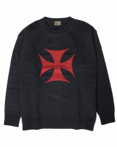 画像1: 【ViSE CLOTHING/バイスクロージング】24_BiG DADDY MC Sweater　BLACK (1)