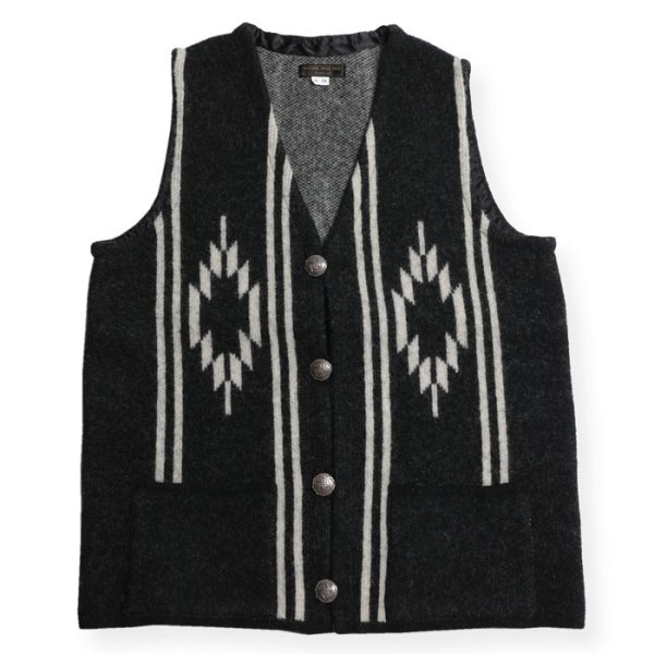 画像1: 【WESTRIDE/ウエストライド】 CHIMAYO VEST　BLACK (1)