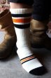 画像4: 【ViSE CLOTHING/バイスクロージング】Full Pile Socks　Natural - Bk/Og (4)