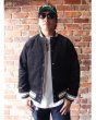 画像13: 【ViSE CLOTHING/バイスクロージング】k5L Corduroy Stadium Jacket　BLACK-WHITE (13)