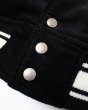 画像8: 【ViSE CLOTHING/バイスクロージング】k5L Corduroy Stadium Jacket　BLACK-WHITE (8)