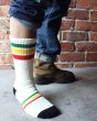 画像4: 【ViSE CLOTHING/バイスクロージング】Full Pile Socks　Natural - Gr/Rd/Ye (4)