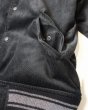 画像7: 【ViSE CLOTHING/バイスクロージング】k5L Corduroy Stadium Jacket　BLACK-GRAY (7)