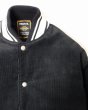 画像10: 【ViSE CLOTHING/バイスクロージング】k5L Corduroy Stadium Jacket　BLACK-WHITE (10)