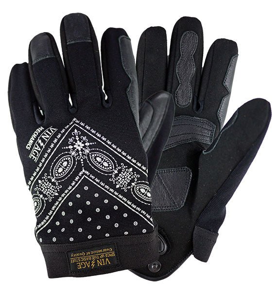 画像1: 【HEAD WAYZ/ヘッドウェイズ】TYPE VMG1 MECHANIC GLOVES　BLACK (1)