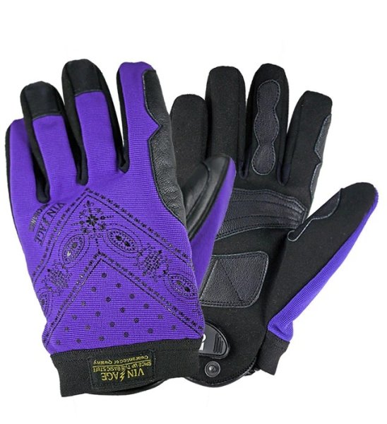 画像1: 【HEAD WAYZ/ヘッドウェイズ】TYPE VMG1 MECHANIC GLOVES　PURPLE (1)