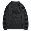 画像2: 【WESTRIDE/ウエストライド】POWER DRY BORDER SLEEVE LONG TEE　GRY/BLK (2)