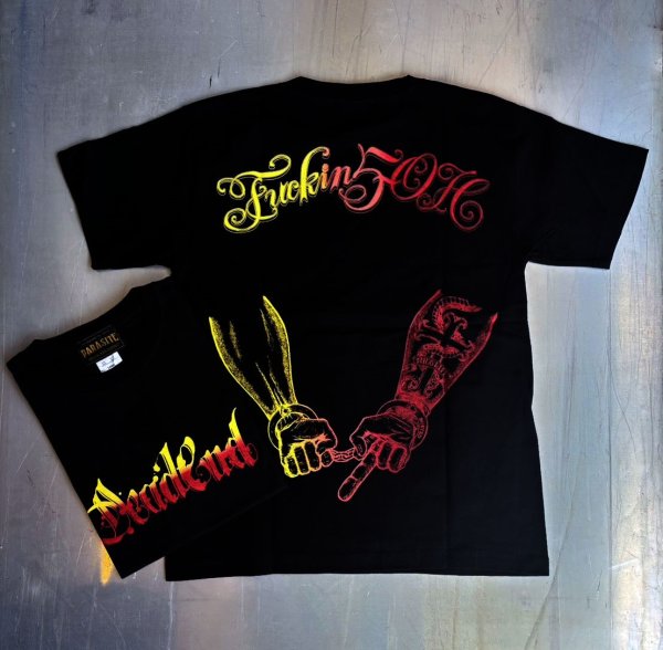 画像1: 【PARASITE/パラサイト】FUCKIN 5-OH S/S T-SHIRT　BLACK (1)
