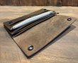 画像3: 【PARASITE/パラサイト】TRACKER LEATHER WALLET LONG　BROWN (3)
