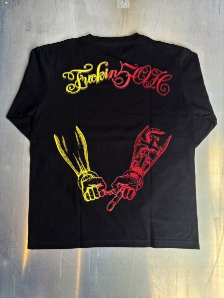 画像1: 【PARASITE/パラサイト】FUCKIN 5-OH L/S T-SHIRT　BLACK (1)