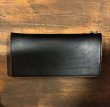 画像2: 【PARASITE/パラサイト】TRACKER LEATHER WALLET LONG　BLACK (2)