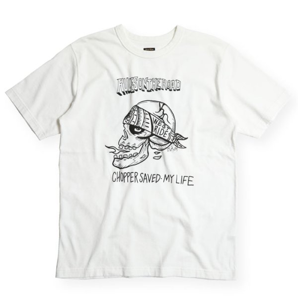 画像1: 【WESTRIDE/ウエストライド】PT.TEE.25-10　WHITE (1)