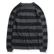 画像1: 【WESTRIDE/ウエストライド】POWER DRY BORDER LONG TEE　GRAY/BLACK (1)