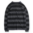 画像2: 【WESTRIDE/ウエストライド】POWER DRY BORDER LONG TEE　GRAY/BLACK (2)