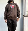 画像3: 【HWZN BROSS/ハウゼンブロス】GRIM REAPER SWEAT SHIRTS 8.0oz　CHOCOLATE (3)