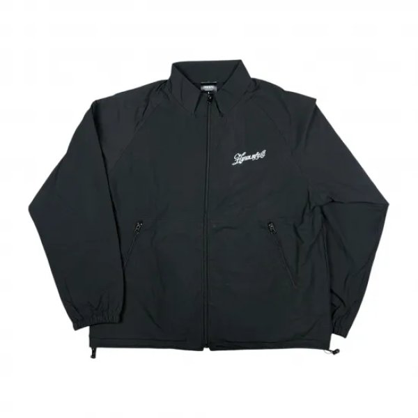 画像1: 【HWZN BROSS/ハウゼンブロス】LIGHTNING LOGO WATER REPELLENT TRACK JACKET　BLACK (1)