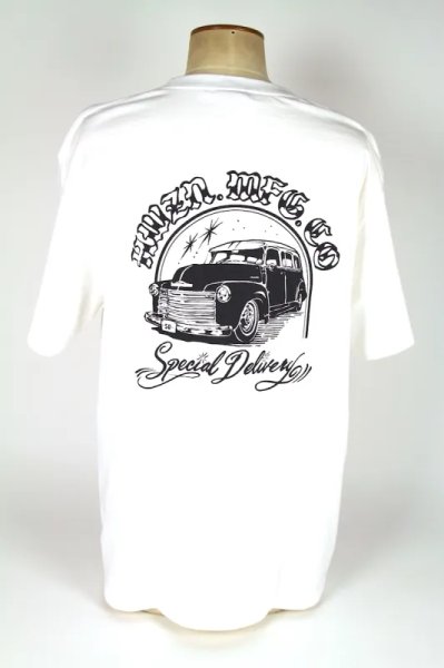 画像1: 【HWZN BROSS/ハウゼンブロス】Special Delivery Tee Shirts　WHITE/BLACK (1)