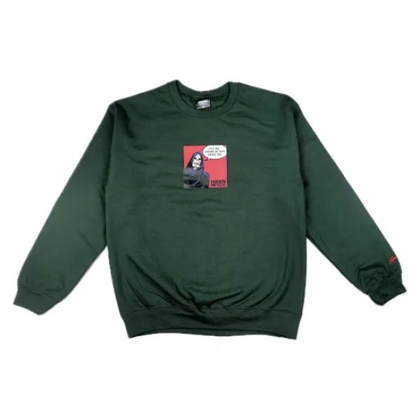 画像1: 【HWZN BROSS/ハウゼンブロス】GRIM REAPER SWEAT SHIRTS 8.0oz　FOREST (1)