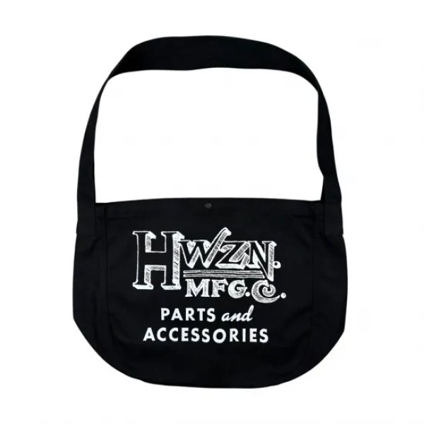 画像1: 【HWZN BROSS/ハウゼンブロス】NEWSPAPER BAG　BLACK (1)