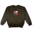 画像1: 【HWZN BROSS/ハウゼンブロス】GRIM REAPER SWEAT SHIRTS 8.0oz　CHOCOLATE (1)