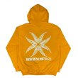 画像2: 【HWZN BROSS/ハウゼンブロス】EIGHTLEGGED CROSS HOODIE 8.0oz　GOLD (2)