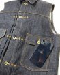 画像4: 【ViSE CLOTHING/バイスクロージング】Cross Denim Vest 6th　BLUE (4)