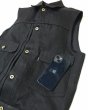 画像5: 【ViSE CLOTHING/バイスクロージング】Cross Denim Vest 6th　BLACK (5)
