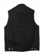 画像3: 【ViSE CLOTHING/バイスクロージング】Cross Denim Vest 6th　BLACK (3)