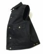 画像2: 【ViSE CLOTHING/バイスクロージング】Cross Denim Vest 6th　BLACK (2)
