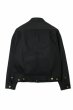 画像3: 【ViSE CLOTHING/バイスクロージング】Cross Denim Jacket　BLACK (3)