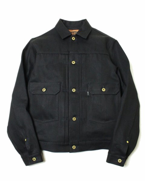 画像1: 【ViSE CLOTHING/バイスクロージング】Cross Denim Jacket　BLACK (1)